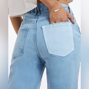 Good American GOOD ICON PIECED JEANS INDIGO360 SIZE 14